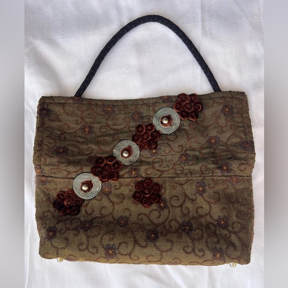 Hand-Made Ladies Shoulder Tapestry Handbag - Picture 4 of 6